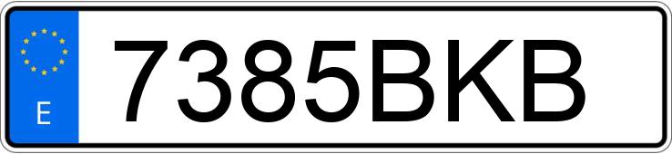 Numer rejestracyjny 7385BKB posiada VOLKSWAGEN PASSAT