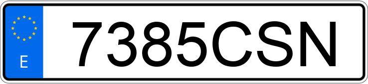 Numer rejestracyjny 7385CSN posiada CITROEN XSARA Numer rejestracyjny 7385CSN posiada CITROEN XSARA