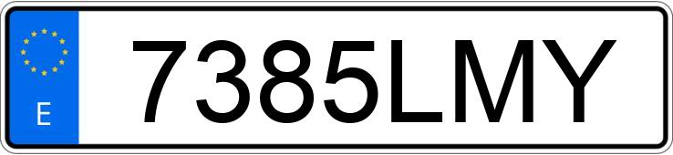 Numer rejestracyjny 7385LMY posiada AUDI A1 SPORTBACK
