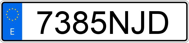 Numer rejestracyjny 7385NJD posiada MERCEDES CLA (118)