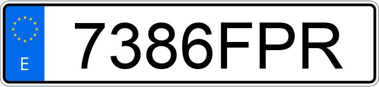 Numer rejestracyjny 7386FPR posiada OPEL ZAFIRA Numer rejestracyjny 7386FPR posiada OPEL ZAFIRA