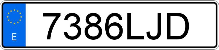 Numer rejestracyjny 7386LJD posiada OPEL ASTRA