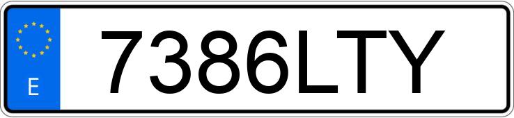 Numer rejestracyjny 7386LTY posiada VOLKSWAGEN T-ROC