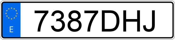 Numer rejestracyjny 7387DHJ posiada OPEL VECTRA