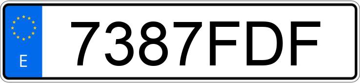 Numer rejestracyjny 7387FDF posiada MERCEDES CLK (208-209)