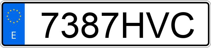 Numer rejestracyjny 7387HVC posiada MERCEDES A (176)