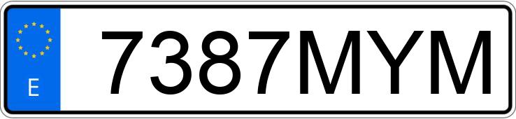 Numer rejestracyjny 7387MYM posiada BMW SERIE 1