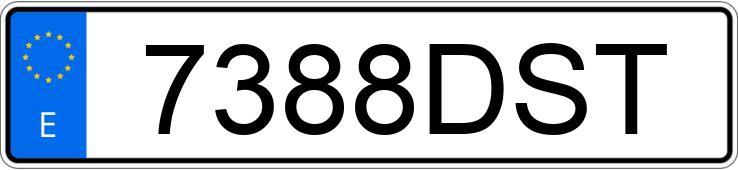 Numer rejestracyjny 7388DST posiada FORD FIESTA