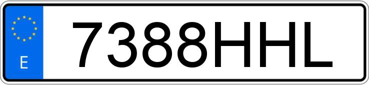 Numer rejestracyjny 7388HHL posiada PEUGEOT PARTNER