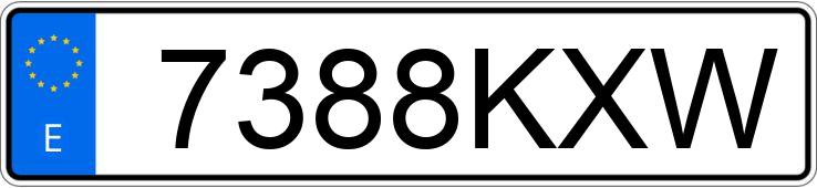 Numer rejestracyjny 7388KXW posiada SEAT LEON