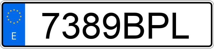 Numer rejestracyjny 7389BPL posiada NISSAN TERRANO II