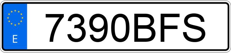 Numer rejestracyjny 7390BFS posiada SKODA FABIA