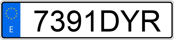 Numer rejestracyjny 7391DYR posiada OPEL MERIVA