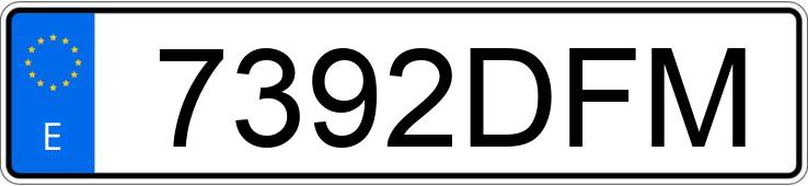 Numer rejestracyjny 7392DFM posiada CITROEN C4