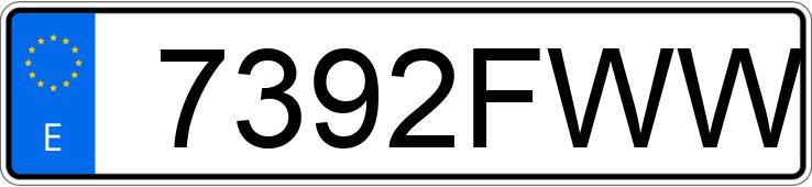 Numer rejestracyjny 7392FWW posiada OPEL CORSA