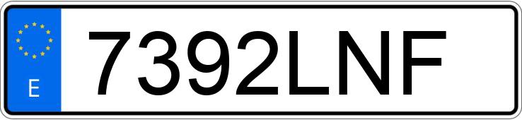 Numer rejestracyjny 7392LNF posiada VOLKSWAGEN TIGUAN ALLSPACE