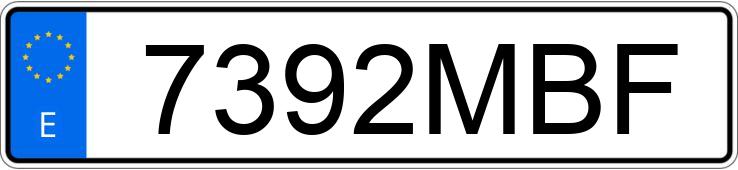 Numer rejestracyjny 7392MBF posiada RENAULT T