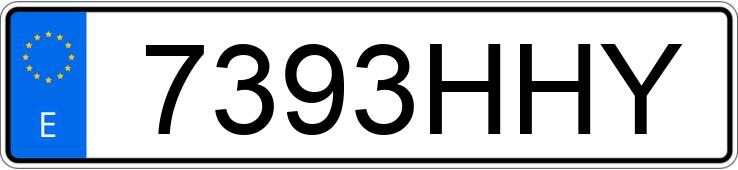 Numer rejestracyjny 7393HHY posiada RENAULT MEGANE