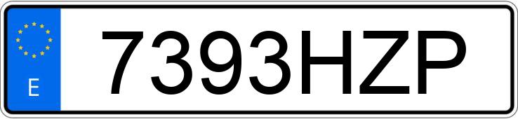 Numer rejestracyjny 7393HZP posiada BMW SERIE 1