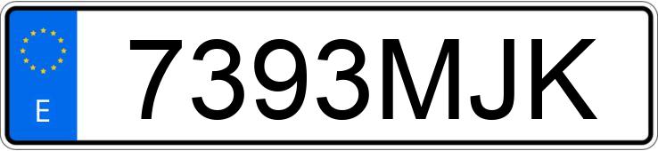 Numer rejestracyjny 7393MJK posiada DACIA SANDERO
