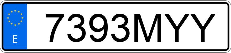 Numer rejestracyjny 7393MYY posiada HONDA CB 750