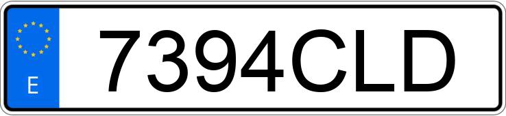 Numer rejestracyjny 7394CLD posiada FORD FIESTA