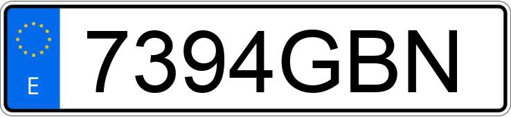 Numer rejestracyjny 7394GBN posiada BMW SERIE 1