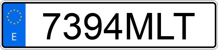 Numer rejestracyjny 7394MLT posiada HYUNDAI TUCSON