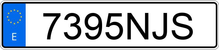 Numer rejestracyjny 7395NJS posiada MERCEDES GLC (254)