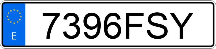 Numer rejestracyjny 7396FSY posiada CITROEN C4