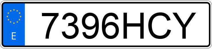 Numer rejestracyjny 7396HCY posiada SKODA OCTAVIA