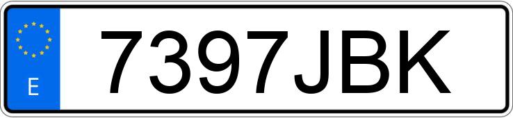 Numer rejestracyjny 7397JBK posiada SEAT IBIZA