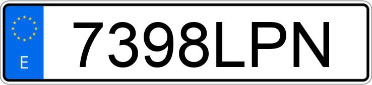 El número de registro 7398LPN tiene DACIA SANDERO