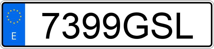 Numer rejestracyjny 7399GSL posiada BMW SERIE 3
