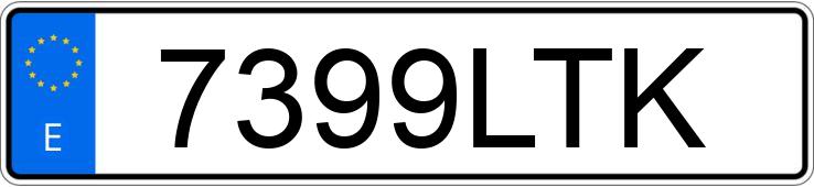 Numer rejestracyjny 7399LTK posiada TOYOTA COROLLA Numer rejestracyjny 7399LTK posiada TOYOTA COROLLA