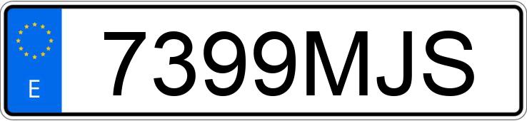 Numer rejestracyjny 7399MJS posiada TOYOTA COROLLA