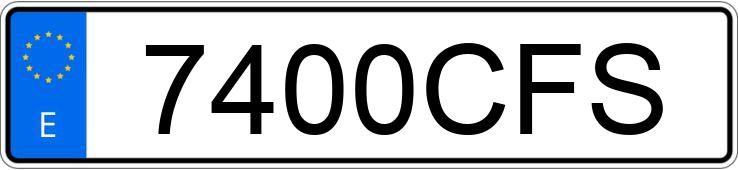Numer rejestracyjny 7400CFS posiada CITROEN XSARA Numer rejestracyjny 7400CFS posiada CITROEN XSARA