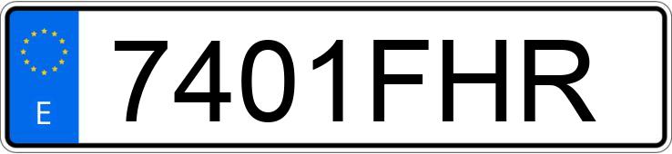 Numer rejestracyjny 7401FHR posiada BMW SERIE 3