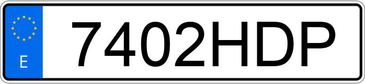 Il numero di registrazione 7402HDP ha VOLKSWAGEN CARAVELLE