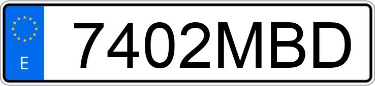 Numer rejestracyjny 7402MBD posiada BMW X5