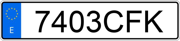 Numer rejestracyjny 7403CFK posiada MERCEDES C (203) 220 CDI CLASSIC