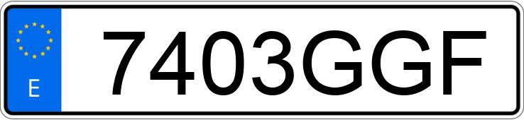Numer rejestracyjny 7403GGF posiada RENAULT CLIO