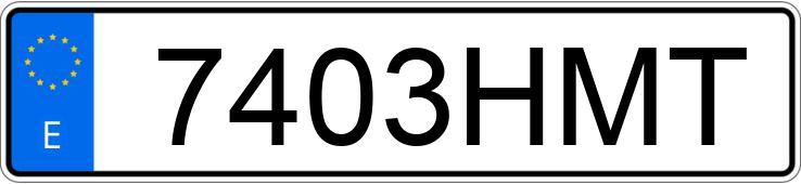 Numer rejestracyjny 7403HMT posiada FORD FIESTA