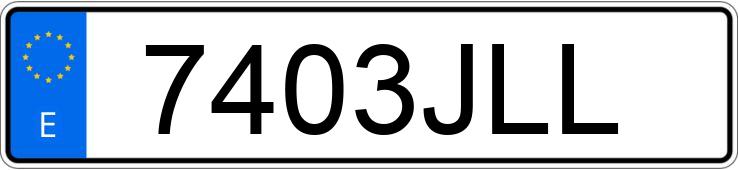 Numer rejestracyjny 7403JLL posiada RENAULT CLIO