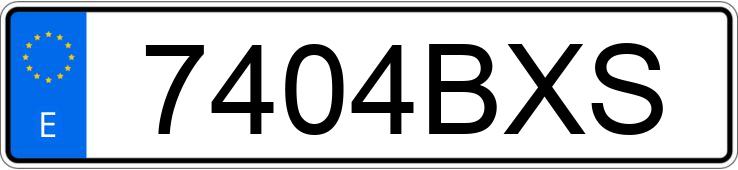 Numer rejestracyjny 7404BXS posiada RENAULT LAGUNA