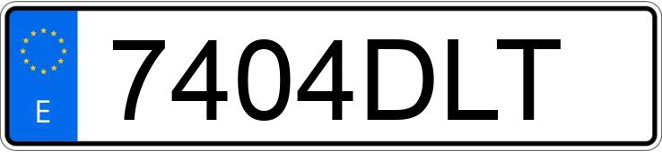 Numer rejestracyjny 7404DLT posiada MERCEDES VITO