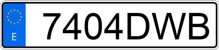 Numer rejestracyjny 7404DWB posiada SEAT IBIZA Numer rejestracyjny 7404DWB posiada SEAT IBIZA