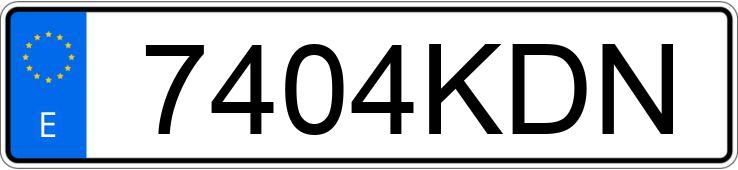 Numer rejestracyjny 7404KDN posiada VOLKSWAGEN CADDY