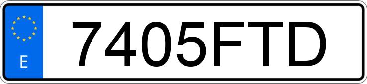 Numer rejestracyjny 7405FTD posiada PEUGEOT 407