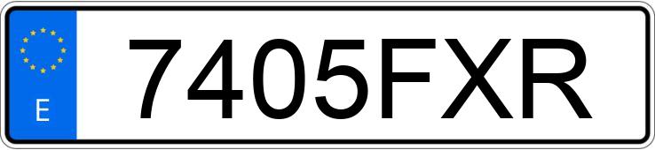 Numer rejestracyjny 7405FXR posiada PEUGEOT 308